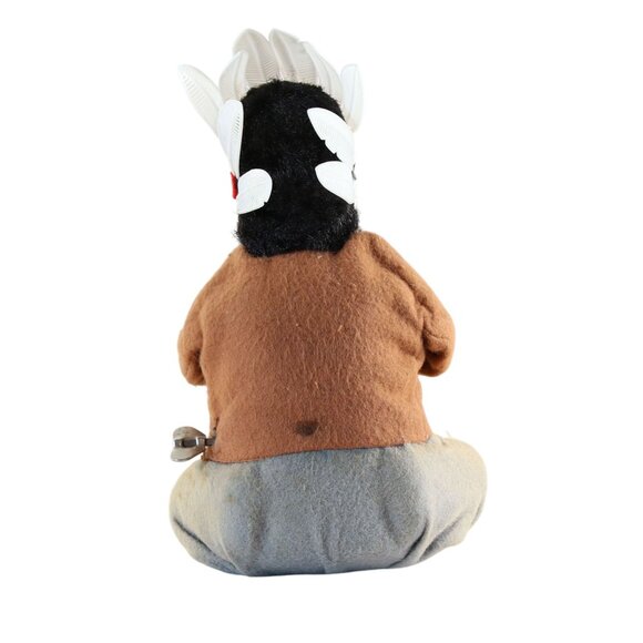 Tin Drumming Indian Chief Wind Up Toy Made In Japan Approx 7.5" Non Working Rare - Picture 5 of 8
